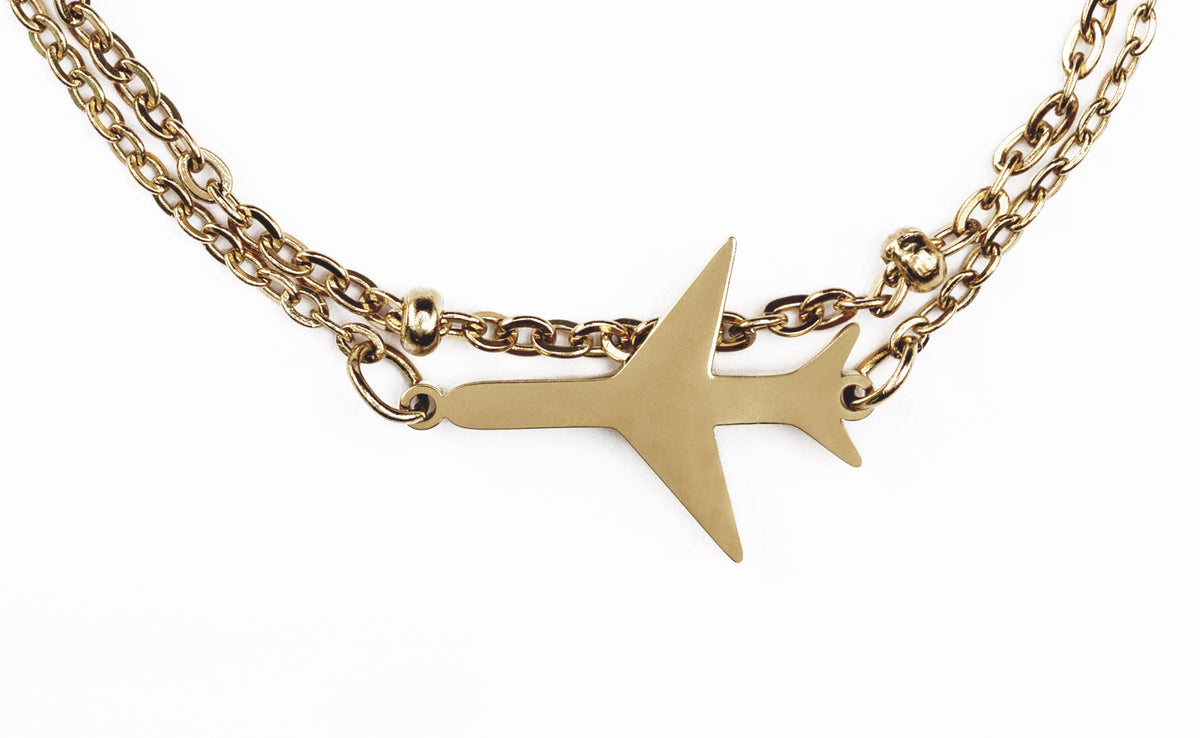 Vliegtuigarmband "Sky is the Limit"